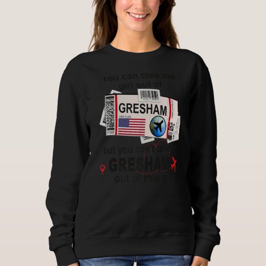 Vliegticket Gresham Meisje van Gresham Boarding Trui (Voorkant)