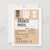 vliegticket Parijs frankrijk (Achterkant)