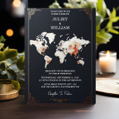 Vliegticket Paspoort Boarding Pass Bruiloft Kaart