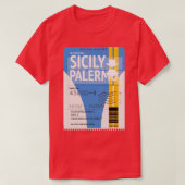 Vliegticket Sicilië Palermo T-shirt (Design voorkant)