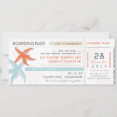 Vliegtickets Boardingpass Save the Date Design (Voorkant)