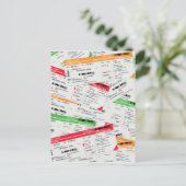 Vliegtickets Briefkaart (Staand voorkant)