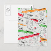 Vliegtickets Briefkaart (Voorkant / Achterkant)