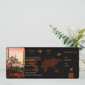 vliegtickets | Valse instapkaart Kaart (Staand voorkant)