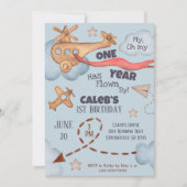  vliegtijd vliegt blauw op zaterdag kaart (Voorkant)