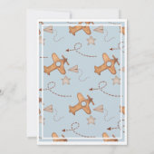 vliegtijd vliegt blauw op zaterdag kaart (Achterkant)