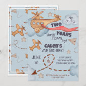 vliegtijd vliegt blauw op zaterdag kaart (Voorkant / Achterkant)