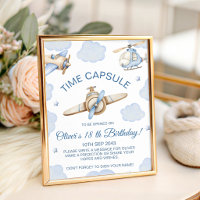 Vliegtijd vliegt tijd capsule tafel bord