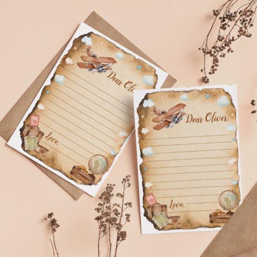  vliegtijdcapsule Opmerking Bericht Kaart