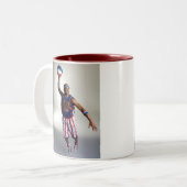 Vliegtijdsprong Tweekleurige Koffiemok (Voorkant links)