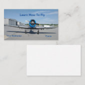 Vliegtraining School Vlieginstructie Visitekaartje (Voorkant / Achterkant)