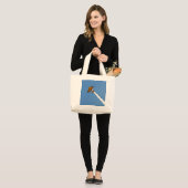Vliegtuig 1 jtcn grote tote bag (Voorkant (model))