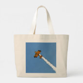 Vliegtuig 1 jtcn grote tote bag (Achterkant)