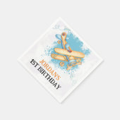  Vliegtuig 1e Verjaardagsfeest Servet (Hoek)