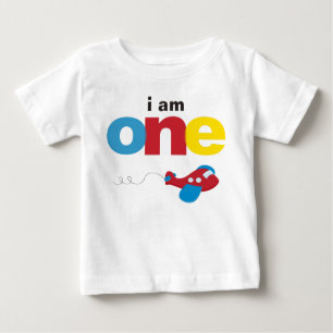 Vliegtuig 1st Birthday T-shirt Toddler Baby Kind