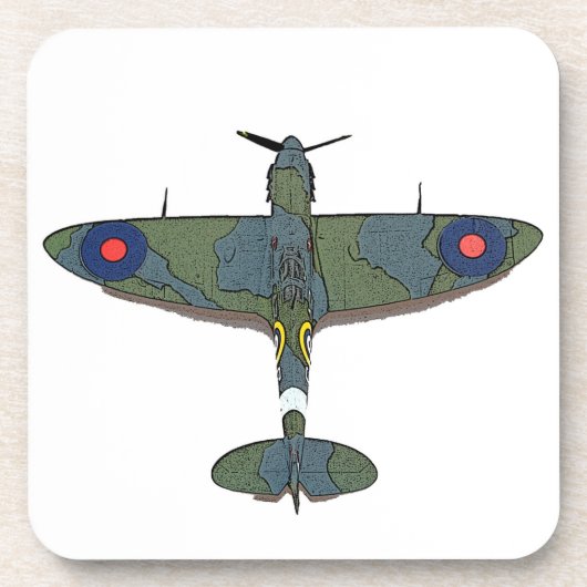 Vliegtuig 5 klooster bier onderzetter (Voorkant)