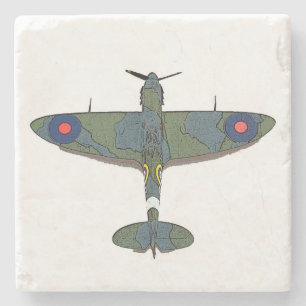 Vliegtuig 5 klooster stenen onderzetter