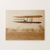 Vliegtuig 85 Orville Wright Bi-plane C 1904 Sepia Legpuzzel (Horizontaal)