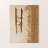 Vliegtuig 85 Orville Wright Bi-plane C 1904 Sepia Legpuzzel (Verticaal)