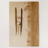 Vliegtuig 85 Orville Wright Bi-plane C 1904 Sepia Legpuzzel (Verticaal)