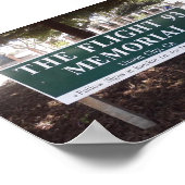 Vliegtuig 93 Memorial Sign Poster (Hoek)