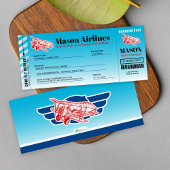 Vliegtuig aan boord van een pas-dag-uitnodiging kaart