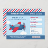 Vliegtuig aan boord van een passagiersschip kaart (Voorkant / Achterkant)