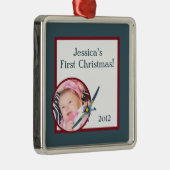  vliegtuig - Aangepaste aangepaste versiering Metalen Ornament (Rechts)