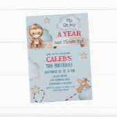 Vliegtuig Aap Pilot Time vliegt Jongens Verjaardag Kaart