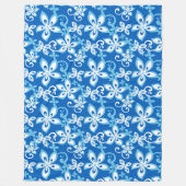 Vliegtuig ALOHA HAWAII (BLUES) Fleece Deken (Voorkant)