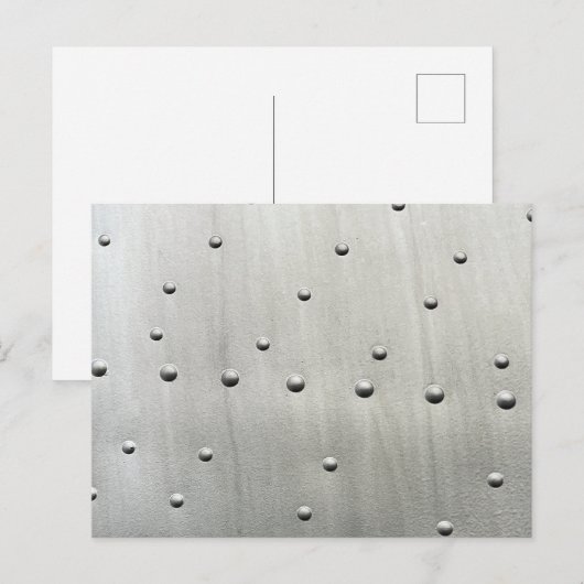 Vliegtuig Aluminium detail Feestdagenkaart (Voorkant / Achterkant)