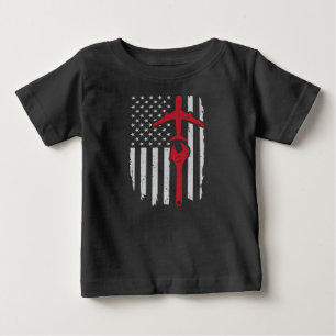 Vliegtuig Amerikaanse vlag vliegend vliegtuig Mech