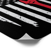 Vliegtuig Amerikaanse vlag vliegend vliegtuig Mech Poster (Hoek)