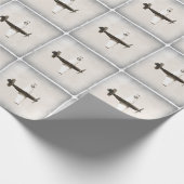 Vliegtuig B&W Cadeaupapier (Hoek)