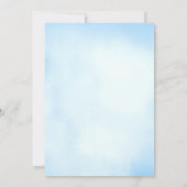  Vliegtuig Baby Boy Baby shower Uitnodiging (Achterkant)