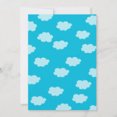 Vliegtuig baby shower uitnodigingen (Achterkant)