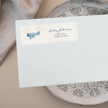 Vliegtuig Baby Shower Whimsische Jongen Baby Welko