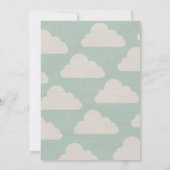 Vliegtuig babyshower uitnodiging (Achterkant)