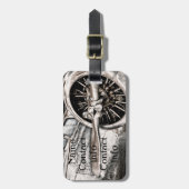  vliegtuig bagagelabel (Voorkant verticaal)