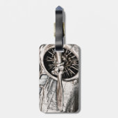  vliegtuig bagagelabel (Achterkant verticaal)