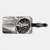  vliegtuig bagagelabel (Achterkant horizontaal)