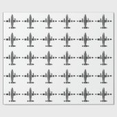 VLIEGTUIG BAR CODE Jetstream Barcode Patroon Ontwe Cadeaupapier (Vlak)