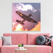  vliegtuig Beauful Sky Canvas Afdruk (Insitu (Woonkamer))