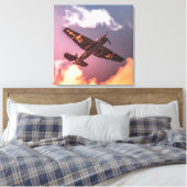  vliegtuig Beauful Sky Canvas Afdruk (Insitu (Slaapkamer))