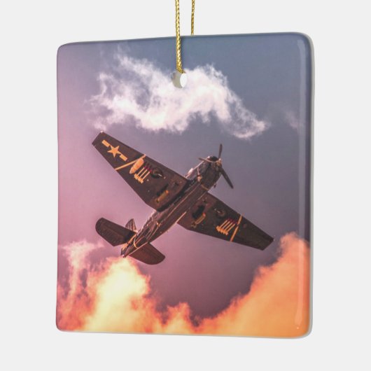  vliegtuig Beauful Sky Keramisch Ornament (Links)