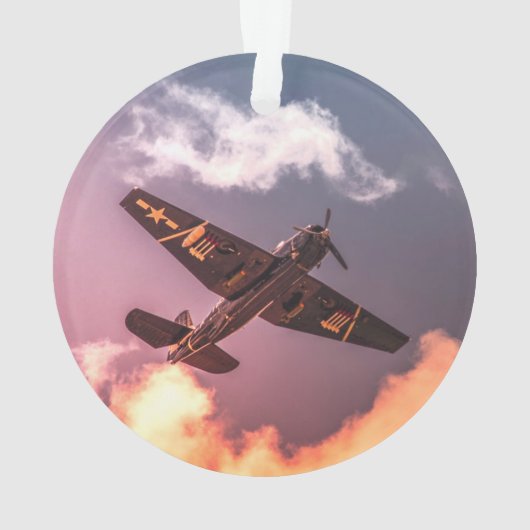 vliegtuig Beauful Sky Ornament (achterkant)