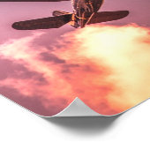  vliegtuig Beauful Sky Poster (Hoek)