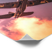 vliegtuig Beauful Sky Poster (Hoek)