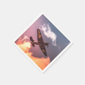 vliegtuig Beauful Sky Servet (Hoek)