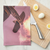  vliegtuig Beauful Sky Theedoek (Quarter Fold)